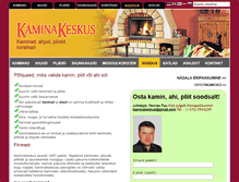 Tablet Screenshot of kaminakeskus.ee